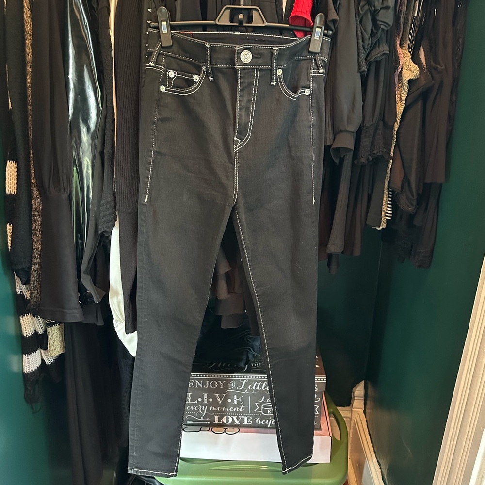 true religion “caia” ultra high rise skinny jeans